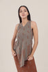 Patterned jacquard reversible asymmetric top